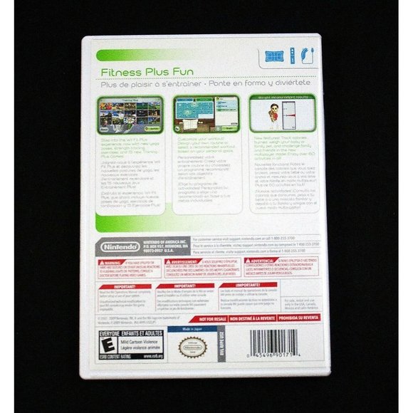 Nintendo Wii Plus Fit Fitness‎ Game Complete w/ Manual Tested - Picture 3 of 3